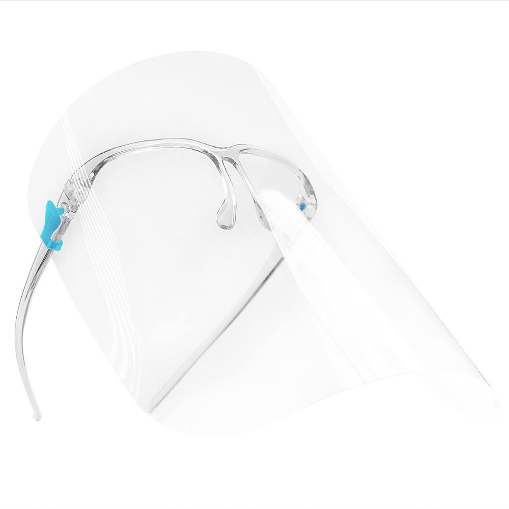 12 Face Shields+Glasses Frames Ultra Clear Anti-Fog Protective Full Face NIP